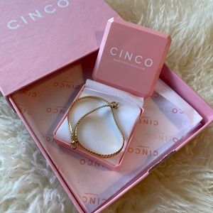 CINCO Lola Gold Plated Anklet 22cm